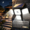 Lámpara Solar 3 Cabezas 192 LED Sensor